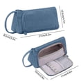 thumbnail image 3 of Large Capacity Pencil Case 8.2 Inch, Multi Compartment Zipper Pen Pouch for Office Supplies Art Tools Stationery, Blue, 3 of 7