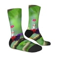 thumbnail image 3 of Lsque Pikmin Printed Men's Crew Socks, Soft Durable Breathable Moisture-Wicking with Odor Control Cotton socks, 3 of 7