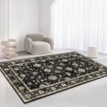 thumbnail image 5 of Washable Area Rug Small Entryway Rug Non Slip Black Traditional Kitchen Rugs Pile Entry Carpet Throw Rugs for Living Room Bedroom Bathroom Entrance, 5 of 5