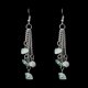 thumbnail image 1 of Nvzi Pendientes de piedra natural personalizados, pendientes de borlas de cadena multicapa de piedra de cristal natural hechos a mano (verde), 1 of 3