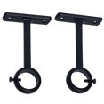 thumbnail image 3 of Ceiling Mounted Curtain Rod Brackets, Heavy Duty Ceiling Bracket for 1 Inch Curtain Rod Holder(Set of 8, Black), 3 of 10