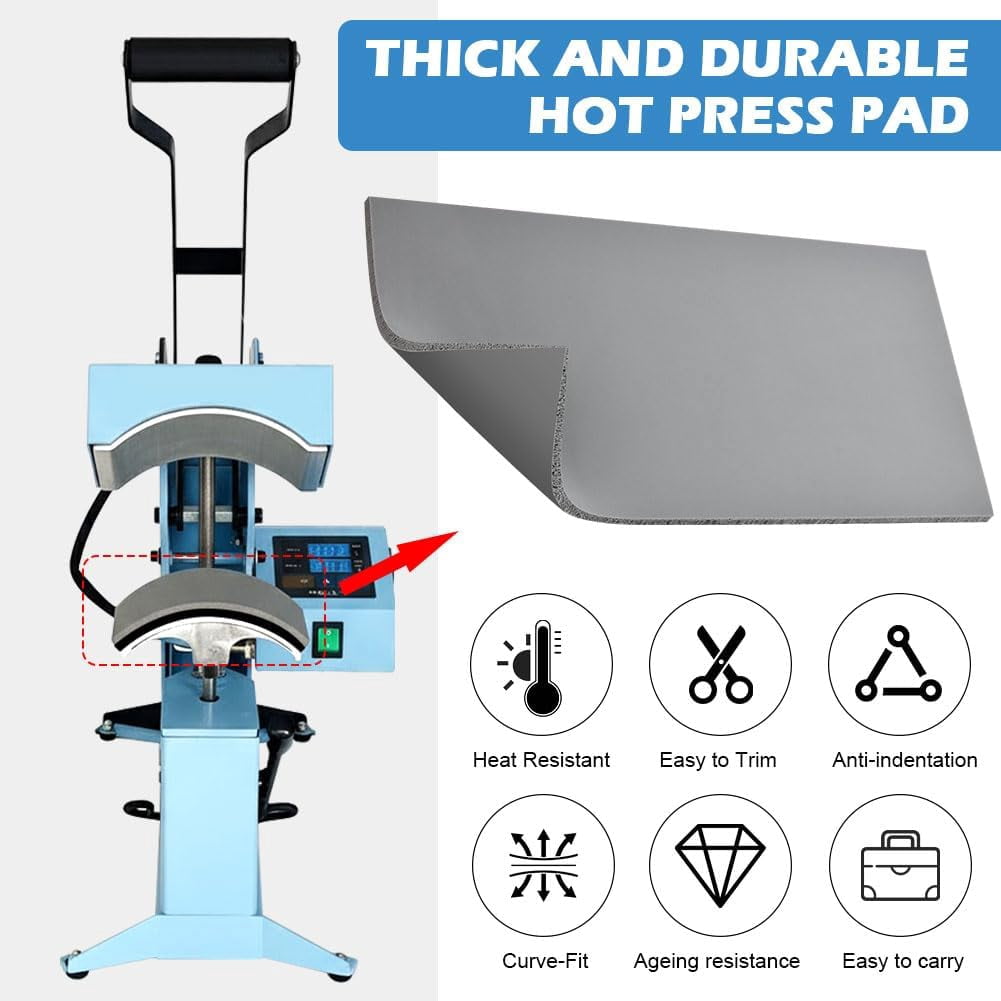 Silicone Heat Press Mat for HTV Transfer Vinyl with Heat Transfer Tape