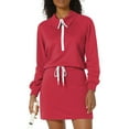 thumbnail image 2 of Casual Dresses for Women Fashion Solid Color Long Sleeve Square Neck Mid-Calf Dress Flowy Elegant Holiday Party Maxi Dress with Pockets, 2 of 4