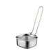 thumbnail image 2 of Electrodomésticos de cocina, cuchara ranurada, resistente al calor y a la oxidación, de acero inoxidable 304, con forma integral, cuchara espumadera con mango redondo ergonómico al vacío, cuchara cola, 2 of 6