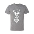 thumbnail image 2 of Deer Rose Animal Lover Mens Premium Tri Blend T-Shirt, Premium Heather, Large, 2 of 3