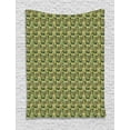 thumbnail image 1 of Khaki Tapestry, Jumble of Camouflage Like Pattern with Stars and Plane Pictographs Manly Style, Wall Hanging for Bedroom Living Room Dorm Decor, 60W X 80L Inches, Multicolor, by Ambesonne, 1 of 2