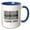 Blue/White, variant on 3drose, Motivational Quote Barcode Love Message I Love You, 11oz Mug