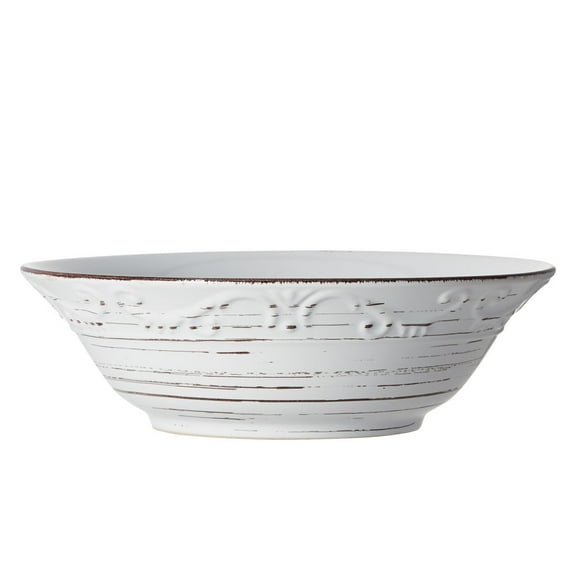 Pfaltzgraff Trellis 9 inch Stoneware Vegetable Bowl White