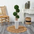 thumbnail image 4 of Nearly Natural 4' Boxwood Artificial Topiary Tree in Planter (Indoor/Outdoor), 4 of 5