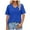 Blue, variant on Womens Tops Basic Summer V Neck T Shirts Short Sleeve Dressy Casual Loose Fit Cute Tee Clothes Trendy Fashion Outfits Black L
