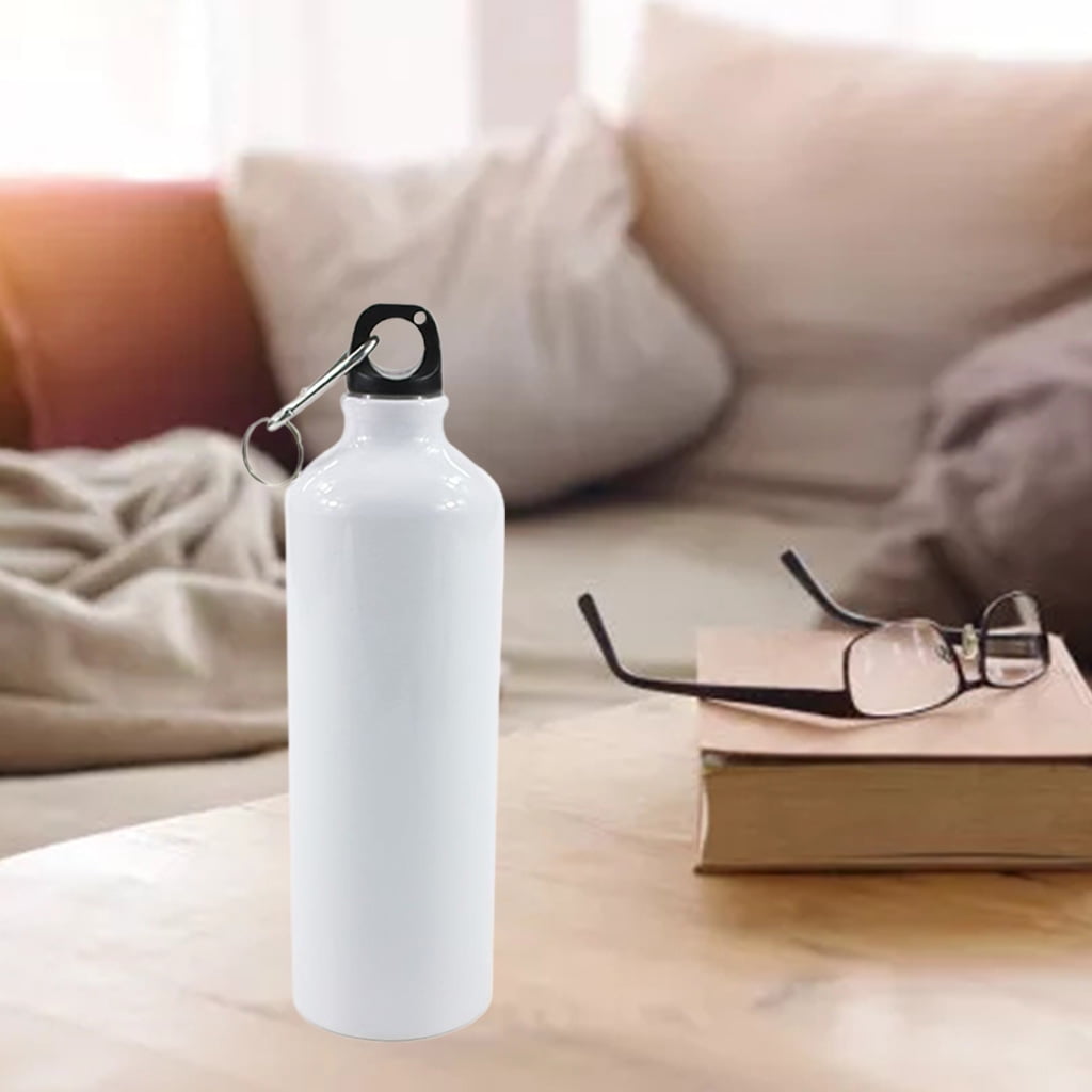 TooLoud Festive Nutcracker - No Text Aluminum 600ml Water Bottle - White