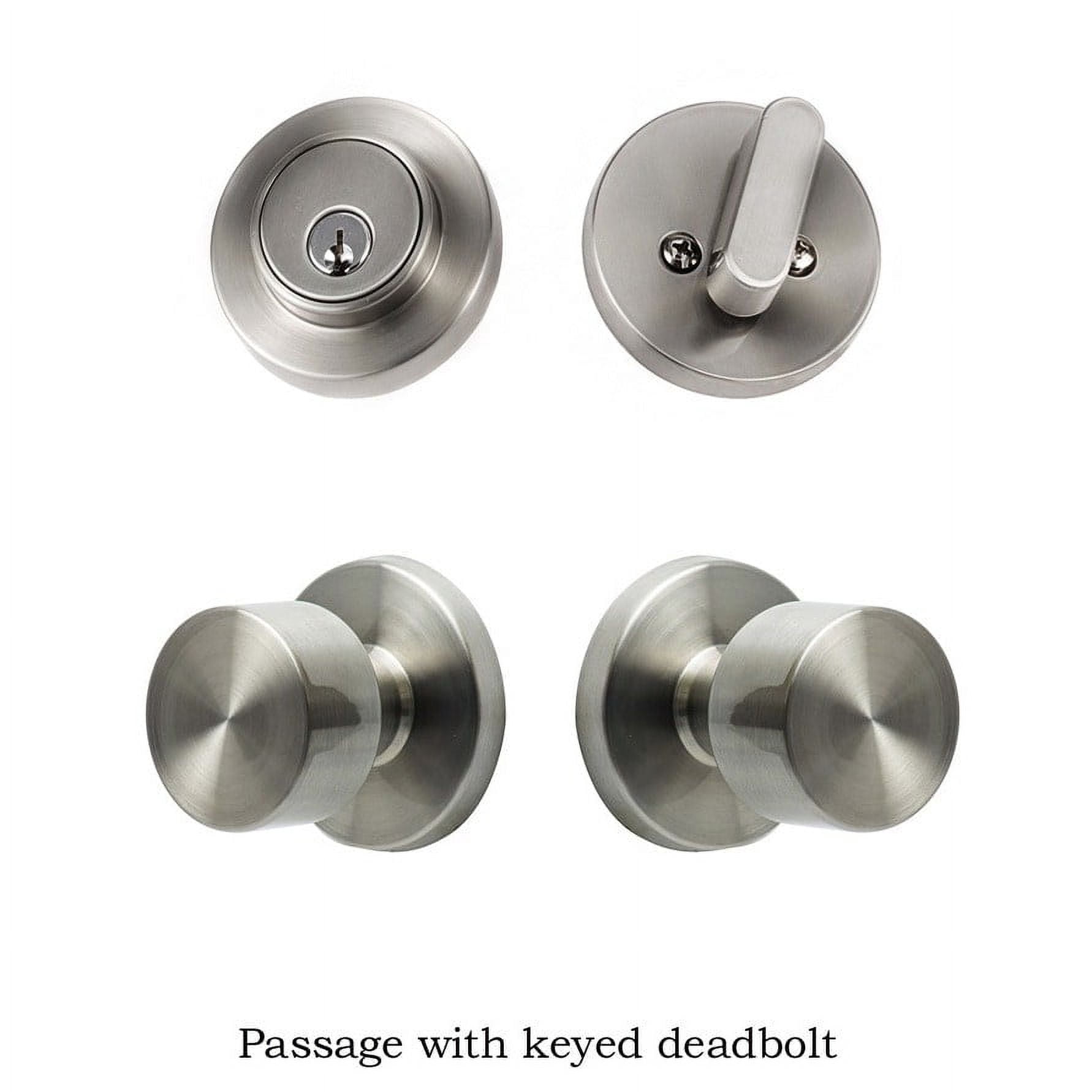 Sure-Loc BG101 32D Bergen Passage Door Knob Set - Satin Stainless