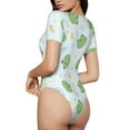 thumbnail image 3 of Naloa Kawaii Frogs Women's Short-Sleeved Onesie, One-Piece Swimsuit for Parties, dates, clubs - Medium, 3 of 9