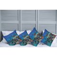 thumbnail image 6 of Ambesonne Fish Throw Pillow Cover 4 Pack, Tropical Turtle Water, 16", Multicolor, 6 of 6
