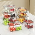 thumbnail image 3 of GBJHJIA Chilled Serving Tray with Lid, 7.8" Shrimp Cocktail Platter with with 2 Food Compartments, Divided Serving Bowl for Veggie, Taco, Fruit, Salad, Mimosa Bar Supplies in Party/Buffet (B）, 3 of 4