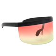 thumbnail image 4 of Gafas de terre de visera de gran tamaño con protección UV400 reflejada para hombres y mujeres, para Rojo amarillo Yinane Gafas de sol con visera espejada, 4 of 8
