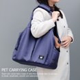 thumbnail image 3 of Bolso Hombro Impermeable Cgtredaw Pequeño para Gato Perro Portador azul marino, 3 of 9