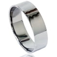 thumbnail image 1 of Mens Flat High Polished 6mm Black Gold Wedding Band Ring, 1 of 3