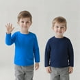thumbnail image 3 of Aideaone Toddler Boys Long Sleeve Shirts Kids Basic Cotton T-Shirts 2PC Crewneck Tees for Boys 2-7T, 3 of 6