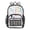 Cute Pastel Dog Bone Pattern, variant on PVC Transparent Backpacks Clear Backpack for Travel and Outings Ghost Standing under A Mushroom
