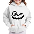 thumbnail image 5 of Kids Hoodie Sweatshirt, Boys Girls Long Sleeve Glow‑in‑the‑Dark Halloween Print Loose Comfortable Pullover Tops, 5 of 9