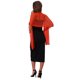 thumbnail image 2 of CHAL Y ENVOLTORIOS INSPIRADORES para Vestidos de Noche, Brillante y Brillante con Hebilla 74.8x17.7"(LxA) Rojo Naranja(Oro), 2 of 6