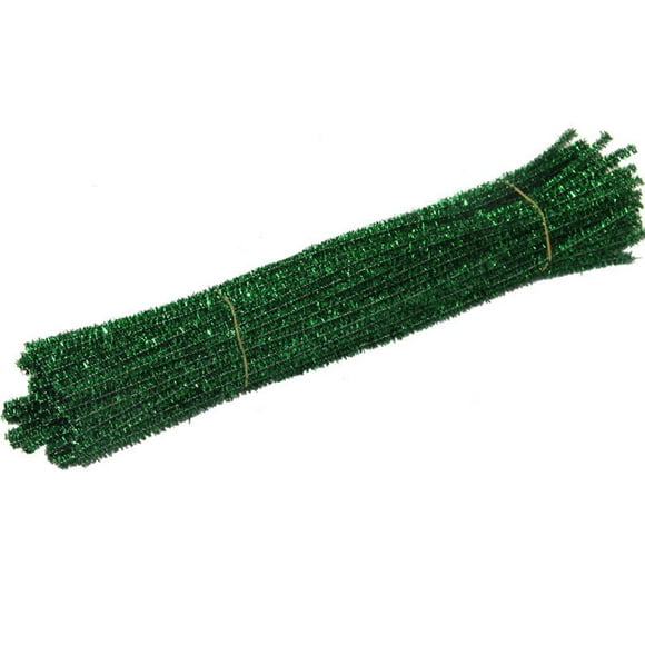 Giyblacko School Supplies Clearance 100PC Chenille Stem Flash Color Pipe Cleaners Set for DIY Arts Crafts Decoration