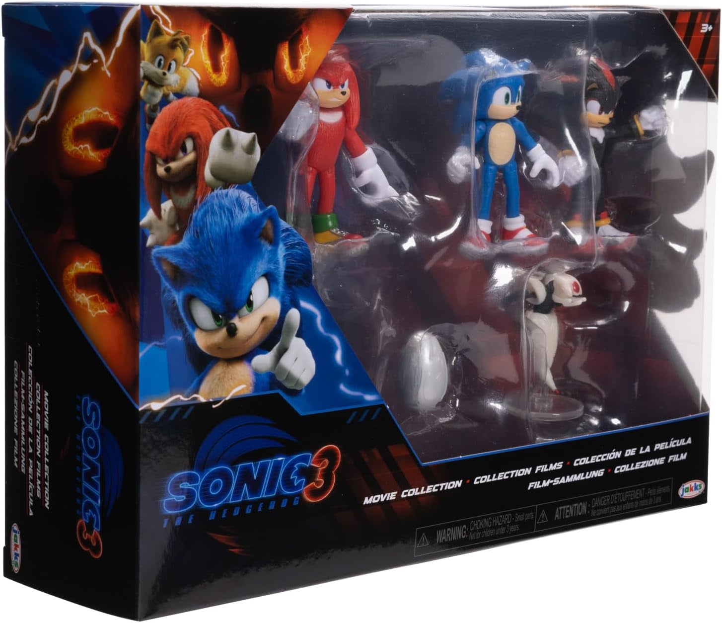 入荷中 Jakks Pacific Sonic The Hedgehog 3 Mini Figure 5-Pack Set ゲームキャラクター