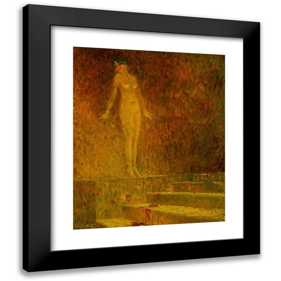 Louis Icart 12x14 Black Modern Framed Museum Art Print Titled - Salome (C. 1920)