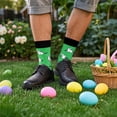thumbnail image 3 of Funny Happy Easter Bunny Socks-Unique Gag Gifts for Men Women Teen Boys - Easter Valentines Christmas Birthday Gifts for Him Men Boyfriend Stocking Stuffer, 3 of 7