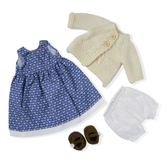 Handmade 12" Waldorf Doll Clothing Set with Gift Box, Basia Outfit Accessories