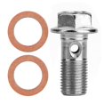 thumbnail image 3 of Keenso Motorcycle Brake Screw, 10mm M10x1.00 Motorcycle Screw Hose Bolt For Brake Pump, 3 of 8