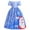 Light Blue, variant on SDJMa New Year Girls Christmas Princess Long Dress European And American Children's Multiple Styles Printing Theme Party Dress