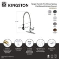 thumbnail image 4 of Gourmetier GSY8894ACL American Classic Single-Handle Deck-Mount Pre-Rinse Kitchen Faucet, Black Stainless, 4 of 5