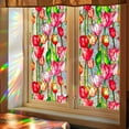 thumbnail image 5 of Gmogad Static Cling Window Film - No Glue Flower Privacy Sticker for Bathroom, Kitchen - UV Protection Decorative Frosted Glass Cover - Easy Install & Remove, 5 of 6