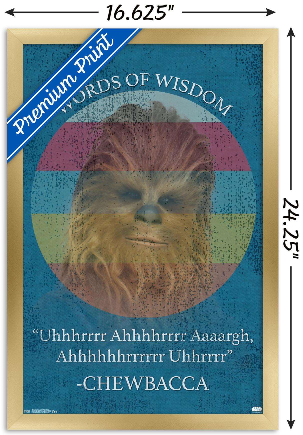 Trends International Star Wars: Saga - Chewbacca Quote Wall Poster 16.5