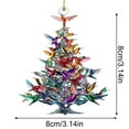 thumbnail image 3 of ZTTD Hummingbird Christmas Ornament, Colorful Hummingbirds Tree Decor, Stacked Hummingbird Ornament for Christmas, Winter Hummingbirds Home Decoration, for Bird Lovers (4PC), 3 of 9