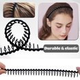 thumbnail image 2 of Zig Zag Headbands for Women Men, Plastic Sharks Tooth Hair Comb Headband, Fashion No Slip Headbands with Teeth Comb 10 PCS, 2 of 6