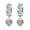 leaf clover, variant on KUNSIR 2PCS Stopper Beads Charms for Bracelets Clip Spacer Charm Bracelet Stoppers