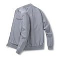 thumbnail image 2 of Xysaqa Mens Casual Lightweight Zip Up Bomber Jackets Solid Long Sleeve Windbreaker Coat Jackets with Pockets Fashion Spring Fall Clothes S-3XL Clearance, 2 of 5