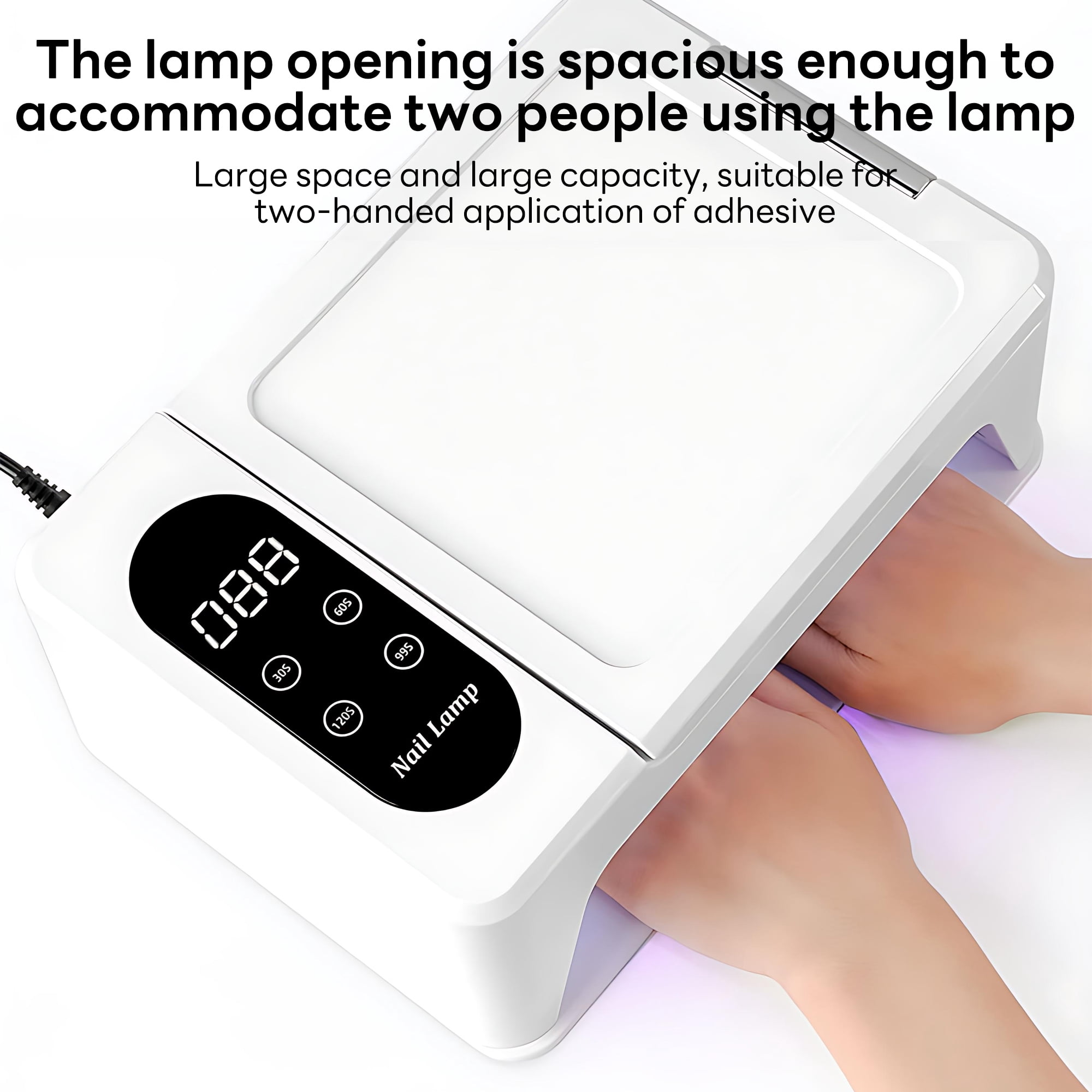 INSMART UV LED Nail Lamp, 380W Nail Dryer for Gel Polish, 4 Timers, 96 Lamp Beads and Automatic Sensor for Manicure Salon and Home