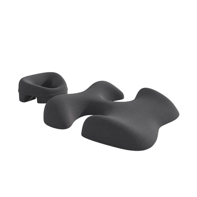 Almohada para el pecho con cara hacia abajo, almohada para s de salón para salones de belleza, hombres y mamás Gris oscuro