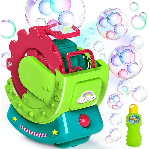 KidOdyssey Bubble Machine, Automatic Bubble Blower 5000+ Bubbles Maker
