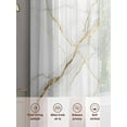 thumbnail image 3 of Marble Sheer Curtains for Living Room Bedroom Grey Golden Crack Minimalistic Abstract Sheer Curtains 54 Inch Long 2 Panels Set Light Filtering Curtain Window Treatments Drapes for Dining Room, 3 of 6