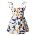 thumbnail image 2 of Robe d'Été 2024 pour Filles, Robe à Bretelles Imprimée Florale pour Enfants 2-7 Ans, Robe de Plage Mini Princesse, 2 of 6