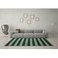 thumbnail image 3 of Ahgly Company Indoor Rectangle Abstract Light Blue Modern Area Rugs, 5' x 8', 3 of 4