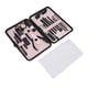 thumbnail image 3 of Juego de herramientas de manicura, cuchillo de pedicura, tijeras para cejas, cortaúñas de acero inoxidable, 16 Uds., color rosa, 3 of 8
