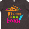 thumbnail image 4 of Inktastic Life is Better at the Beach, Sunglasses, Cocktail Boys or Girls Toddler T-Shirt, 4 of 5