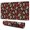 Brown Skull Rose, variant on Long Mouse Pads for Desk,Colorful Skull Flower Pattern Desk Mats on Top Of Desks, Desk Mouse Pad Extra Large with 3mm Non-Slip Base and Stitched Edge for Gaming,Office,Work,Home 31.5"x11.8"