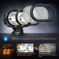 thumbnail image 5 of Nilight 2 PCS 4 Inch Motorcycle LED Pods 2100LM Built-in EMC Driving Light Super Spotlight Offroad Fog Lights w/ 16AWG DT Wiring Kit for Motorbike SUV ATV Truck Boat Tractor Forklift, 5 of 9